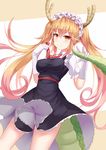  aaeru horns kobayashi-san_chi_no_maid_dragon maid tail tooru_(kobayashi-san_chi_no_maid_dragon) 