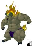  big_abs big_muscles big_pecs bulge bulldog canine caprine cloven_hooves demon dog fire green_sclera hooves horn hybrid male mammal muscular muscular_arms muscular_legs muscular_male pecs teeth thick_neck thick_thighs xatanlion 