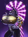  anthro biceps big_breasts breasts butt canine cigarette clothing cybernetics cyborg female gideon huge_breasts hyper hyper_breasts looking_at_viewer machine mammal mohawk muscular muscular_female solo 