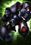  alien ape beast_wars cybertronian digital_media_(artwork) fangs fur gorilla grey_fur humanoid living_machine machine male mammal maximal muscular open_mouth optimus_primal primate red_eyes robot solo teeth transformers 流星r 