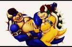  2017 absurd_res anal anal_penetration anus balls belly biceps big_balls big_belly big_nipples big_penis big_tail bowser bulph butt claws cum cum_in_mouth cum_inside cum_on_chest cum_on_face dark_bowser facial_piercing feet hair hi_res horn male male/male mario_bros musclegut muscular nails nintendo nipple_piercing nipples nose_piercing nose_ring nude oral orgasm overweight pecs penetration penis piercing red_eyes sex shell simple_background sitting spikes sweat teeth thick_thighs video_games 