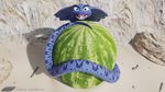  ajar ambiguous_gender angry cobra desert food fruit melon reptile rubber_(artist) sahara scalie snake snek solo watermelon 