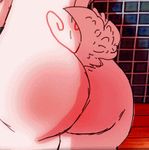  2017 animated anthro big_butt butt caprine female fur goat heathecliff heathecliff_(heathecliff) mammal niyassur red_fur sheep standing tattoo white_fur 