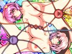  bad_id bad_pixiv_id breasts censored convenient_censoring eyes green_eyes hairband hat heart huge_breasts komeiji_koishi komeiji_satori multiple_girls nude pink_eyes pink_hair short_hair siblings silver_hair sisters touhou tro yuri 