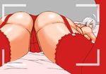  1girl angel angel_(kof) ass breasts huge_ass king_of_fighters lying papepox2 snk solo white_hair 