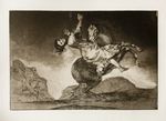  1823 19th_century ambiguous_gender aquatint bite clothed clothing dark dress equine etching female feral francisco_goya group hair hi_res horse human license_info los_disparates mammal monochrome monster night on_hind_legs proper_art public_domain sepia smile symbolism traditional_media_(artwork) vore 