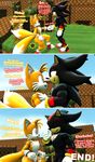  3d_(artwork) aged_up anthro comic dialogue digital_media_(artwork) hug male male/male miles_prower moorsheadfalling shadow_the_hedgehog sonic_(series) source_filmmaker text video_games 