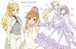  bare_shoulders bouquet bridal_veil bride carrying commentary_request couple crossdressing dress elbow_gloves flower formal gloves green_eyes jewelry link long_hair necklace otoko_no_ko pointy_ears princess_carry princess_zelda shuri_(84k) strapless strapless_dress suit the_legend_of_zelda the_legend_of_zelda:_breath_of_the_wild tuxedo veil wedding_dress white_dress white_gloves 