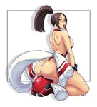 1girl ass breasts butt_crack devil-v fatal_fury king_of_fighters shiranui_mai sideboob snk solo 