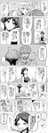  2girls absurdres admiral_(kantai_collection) ahoge comic commentary_request eighth_note greyscale grin hair_between_eyes hiei_(kantai_collection) highres hisamura_natsuki iowa_(kantai_collection) kantai_collection long_hair monochrome multiple_girls munmu-san musical_note open_mouth petting shirt short_hair short_sleeves smile speech_bubble star star-shaped_pupils symbol-shaped_pupils translated 