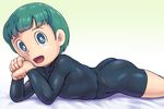  1boy blue_eyes blush doraemon green_hair male_focus roppuru shota solo takeru33 