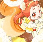  :d animal_ears arisugawa_himari choker cure_custard dress elbow_gloves extra_ears gloves hairband kirakira_precure_a_la_mode looking_at_viewer magical_girl open_mouth orange_eyes orange_hair paw_pose ponytail precure red_neckwear short_hair smile solo squirrel_ears squirrel_tail suzushiro_seri tail upper_body white_gloves yellow_dress yellow_hairband 