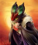  artist_request fruit no_humans noivern peach pokemon pokemon_(creature) pokemon_(game) pokemon_xy slit_pupils solo tagme wings yellow_eyes 