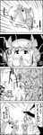  4koma :x ? apron bow clenched_hands comic commentary_request crescent fullmetal_alchemist greyscale hair_bow hands_together hat hat_bow highres kirisame_marisa long_hair mob_cap monochrome own_hands_together parody partially_translated patchouli_knowledge pointing short_sleeves smile sparkle statue tani_takeshi touhou translation_request transmutation witch_hat yukkuri_shiteitte_ne 