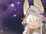  :3 animal_ears ears_through_headwear eyebrows_visible_through_hair furry hat horns made_in_abyss nanachi_(made_in_abyss) parted_lips sky solo space space_cat_(meme) star_(sky) starry_sky suurin_(ksyaro) topless upper_body whiskers white_hair wide-eyed yellow_eyes 