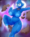  areola breasts female humanoid looking_at_viewer minior navel nintendo nipples not_furry outside pok&eacute;mon pok&eacute;mon_(species) pussy quin-nsfw smile solo video_games 