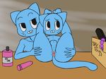  2017 5_fingers age_difference anthro anus balls breasts butt cartoon_network cat digital_media_(artwork) dildo domination feline female female_domination gumball_watterson half-closed_eyes hi_res imminent_sex incest legs_behind_head lube male mammal mature_female mother mother_and_son nervous nicole_watterson nipples nude parent penis presenting presenting_anus sex_toy simple_colors smile son spread_butt spreading the_amazing_world_of_gumball whiskers young zambs 