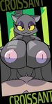  2017 animated anthro big_breasts breasts cat croissant_(plaga) digital_media_(artwork) duo feline female first_person_view huge_breasts looking_at_viewer male male/female mammal nipples plaga pussy sex thick_thighs 