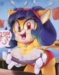  &lt;3 absurd_res big_breasts black_hair breasts clothed clothing collar english_text fangs female gloves hair hawtmoon hi_res honey_the_cat hooters leaning leaning_forward looking_at_viewer open_mouth presenting presenting_breasts red_eyes shirt short_hair signature smile solo sonic_(series) text tongue 