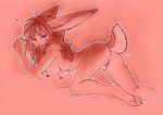  2017 airbrush all_fours anthro anus areola breasts clitoris ear_piercing erect_nipples female hair lagomorph line_art long_hair looking_at_viewer mammal nekoart nipples nude piercing pinup pose presenting presenting_anus presenting_pussy pubes pussy rabbit raised_tail rose_bunny simple_background smile solo spread_legs spreading traditional_media_(artwork) 