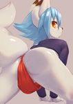  all_fours anthro canine clothing fox fundoshi japanese_clothing kemoisumi kemono looking_at_viewer male mammal solo underwear young 