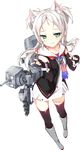  :3 american_flag animal_ears azur_lane bare_shoulders black_gloves black_legwear blush boots cat_ears dress eyebrows fingerless_gloves fingernails flag_print full_body gloves green_eyes grey_footwear kaede_(003591163) long_hair neckerchief official_art over-kneehighs sailor_collar short_dress sims_(azur_lane) sleeveless sleeveless_dress solo star striped tachi-e thighhighs torpedo transparent_background white_hair zettai_ryouiki zipper zipper_pull_tab 