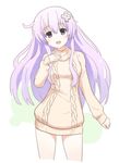  :d drawfag hand_up long_hair looking_at_viewer nepgear neptune_(series) open_mouth purple_hair sketch smile solo standing sweater 