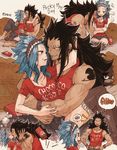  1boy 1girl fairy_tail gajeel_redfox levy_mcgarden rusky 