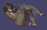  2017 anthro breasts buxbi canine digital_media_(artwork) female looking_at_viewer mammal nipples pussy simple_background solo thick_thighs video_games warcraft were werewolf worgen 