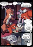  2017 anthro anthro_on_anthro anus buckteeth butt canine cellphone comic dialogue disney duo english_text eyes_closed fangs female fox green_eyes half-closed_eyes hi_res interspecies judy_hopps lagomorph larger_male male male/female male_penetrating mammal nick_wilde open_mouth penetration penis phone purple_eyes pussy rabbit robcivecat sex size_difference smaller_female speech_bubble tears teeth text tongue tongue_out vaginal vaginal_penetration zootopia 