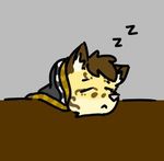  2017 anthro feline leopard likulau male mammal nekojishi reaction_image sleeping solo 