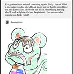  2012 aintsmart blush clothing female mammal mint_(animal_crossing) rodent shirt squirrel tumblr 