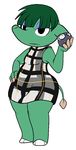  2012 aintsmart animal_crossing clothed clothing dress elephant female fossil_(object) mammal nintendo opal_(animal_crossing) short_stack solo video_games 