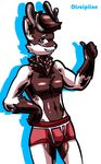  antlers bulge cervine clothing dis-ci-pline fluffy horn liefie male mammal simple_background thumbs_up underwear 