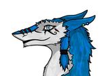  asyūr asyūrkuraihonō azure_(disambiguation) blue_eyes darkflame eltus female fluffy fur horus kurai-honō luckysandhawk piercing profile scar sergal shaded tal tattoo vilous western westernsergal widjet 