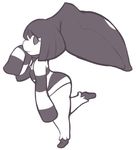  2013 aintsmart clothed clothing female looking_at_viewer mawile monochrome nintendo pok&eacute;mon pok&eacute;mon_(species) short_stack solo video_games 