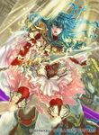  animal aqua_eyes aqua_hair armor bangs boots breastplate cape commentary_request company_name copyright_name eirika elbow_gloves fingerless_gloves fire_emblem fire_emblem:_seima_no_kouseki fire_emblem_cipher gloves holding holding_sword holding_weapon horse indoors lightning long_hair looking_at_viewer official_art pleated_skirt puffy_short_sleeves puffy_sleeves red_legwear short_sleeves sidelocks skirt sunlight suzuki_rika sword thigh_boots thighhighs turtleneck weapon zettai_ryouiki 