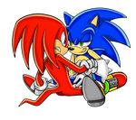  2010 alpha_channel aoi_no_harinezumi clothing footwear gloves green_eyes knuckles_the_echidna male purple_eyes shoes sonic_(series) sonic_the_hedgehog 