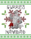  canine chest_tuft christmas english_text holidays jackaloo licking licking_lips looking_at_viewer male mammal raised_arm raised_tail smile standing tagme text tongue tongue_out toony tuft 