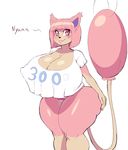  2017 absurd_res big_breasts big_butt breasts butt cleavage clothed clothing erect_nipples feline female fur hi_res huge_breasts huge_butt lipstick makeup mammal nintendo nipple_bulge nipples panties pink_fur plankboy pok&eacute;mon pok&eacute;mon_(species) simple_background skitty smile solo thick_thighs top underwear video_games voluptuous white_background wide_hips 