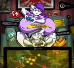  absurd_res anthro beverage big_breasts boob_hat breasts cappy_(mario) clothed clothing doritos english_text equine female group hair hi_res huge_breasts mammal metroid mountain_dew my_little_pony nintendo nintendo_switch samus_aran text video_games wolfjedisamuel 