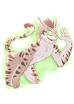  2017 anthro cat feline fur green_eyes male mammal nekojishi nude shu-chi solo tagme 