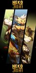  2017 amber_eyes anthro blue_eyes cat feline fur green_eyes leopard likulau lin_hu male mammal nekojishi poster shu-chi tiger unknown_artist 