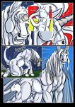  animal_genitalia anthro comic dragon equine horn keanon_woods male mammal sheath transformation unicorn 