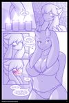  age_difference blush bra candle caprine clothing comic cookie dialogue fan_character fangs female flirting food goat horn imminent_sex lingerie male mammal marik_azemus34 mature mature_female navel older_female panties seductive teacher thick_thighs toriel undertale underwear video_games voluptuous younger_male 