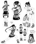  bikini_bottom bikini_top blush character_sheet commentary_request elbow_gloves gloves greyscale gufu_(guffuumu) haguro_(kantai_collection) jacket kantai_collection kindergarten_uniform lifebuoy long_hair monochrome multiple_girls myoukou_(kantai_collection) nachi_(kantai_collection) navel pantyhose pencil_skirt ponytail shoes short_hair skirt smile sparkle sweatdrop white_background younger 