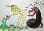  ? big_breasts blonde_hair breasts cum drooling dryad egg female gender_mark grass hair imminent_rape impregnation invalid_background larger_male love male monster multiple_ova nergal.bragi not_furry novinowotny ovum pale_skin saliva simple_background size_difference smaller_female solo sperm_cell tentacles thought_bubble voluptuous 