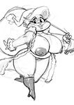  2017 bag big_breasts breasts christmas female hat hi_res holidays huge_breasts joelasko lagomorph looking_at_viewer looney_tunes mammal mature_female monochrome mother nipples parent patricia_bunny pussy rabbit santa_hat simple_background sketch slightly_chubby smile the_looney_tunes_show thick_thighs voluptuous warner_brothers white_background wide_hips 