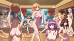  animal_ears bathing chen cirno erulon hakurei_reimu hoshiguma_yuugi izayoi_sakuya kaenbyou_rin kirisame_marisa patchouli_knowledge pubic_hair pussy reisen_udongein_inaba reiuji_utsuho tail touhou wet yakumo_ran yakumo_yukari 