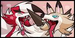  ahegao blitzdrachin canine cropped eyes_closed feral looking_pleasured lycanroc mammal midday_lycanroc midnight_lycanroc nintendo panting pok&eacute;mon pok&eacute;mon_(species) tongue tongue_out video_games 